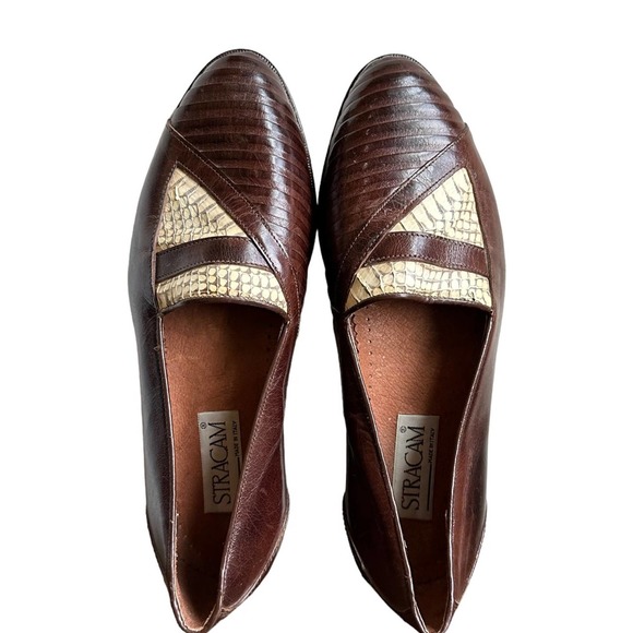 Mens Vintage Stracam Italian Loafers Never Worn Italian Dress Shoe Size 7 1/2 main image 12